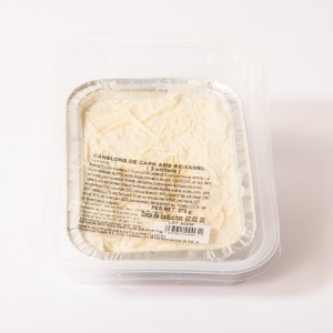 Safata de 3 canelons de rostit amb beixamel - 1 safata de 3 unitats (Disponible a partir dels dijous)