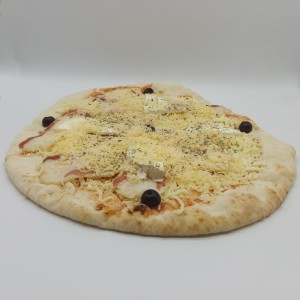 Pizza Formatge de cabra i beco